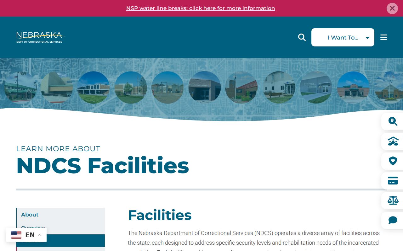 Nebraska state prison records facility directory